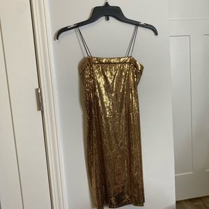 Gold dress